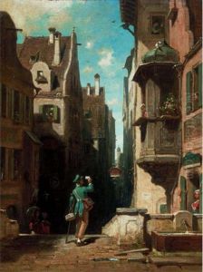 Der Postbote (the Postman) by Carl Spitzweg