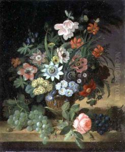Flowers and Fruit, 1827 by James Sillett