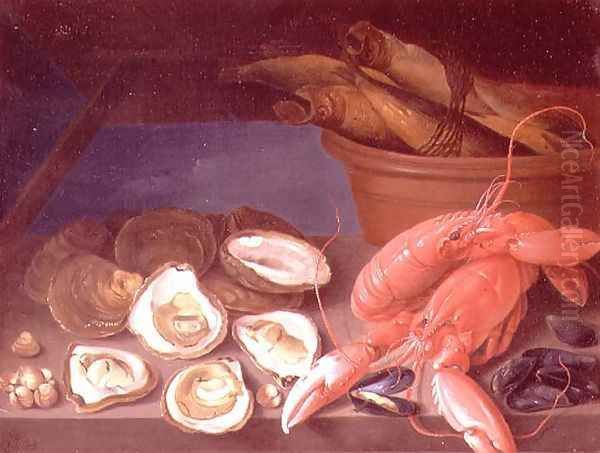 Still Life of Lobsters - view 1