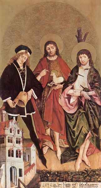 Sts Florian, John the Baptist and Sebastian c. 1480 - view 1