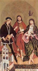 Sts Florian, John the Baptist and Sebastian c. 1480 by Hans II Strigel