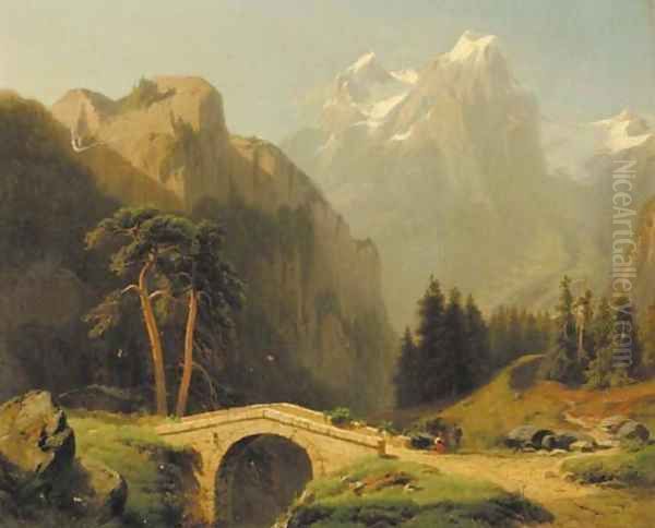 An Alpine valley - view 1