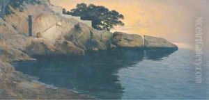 The coast off Dubrovnik by Paul von Spaun