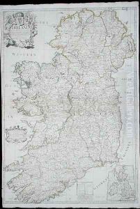 Map of Ireland, 1712 by John Senex
