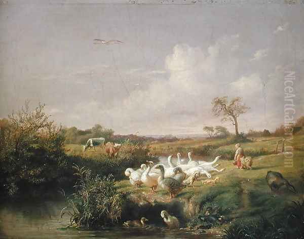 Geese Grazing, 1854 - view 1