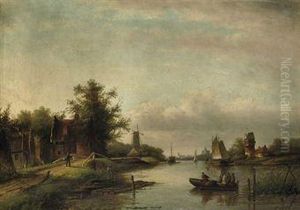 Crossing The River In Summer