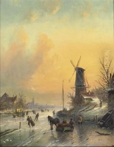 Skating Past The Windmill