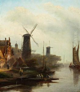 Hollandse Stadje Aan Het Water