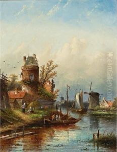 A View Of Buiksloot Near Amsterdam