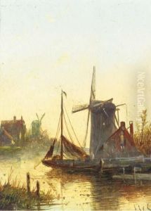 Early Morning And Sunset Over Zaandam