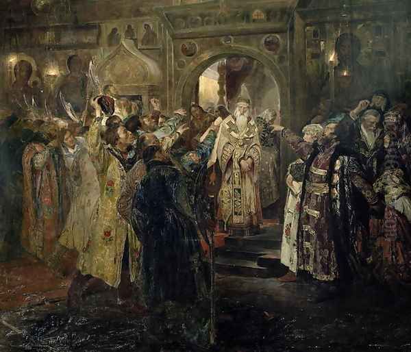 Arrest of the metropolitan Philip, 1910 - view 1