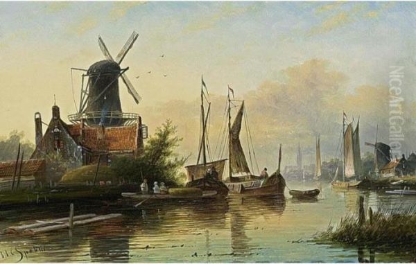 A Busy River Scene - view 1