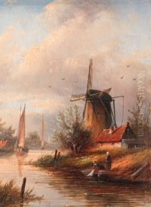 River Landscape With A Mill River Landscape With A Mill
