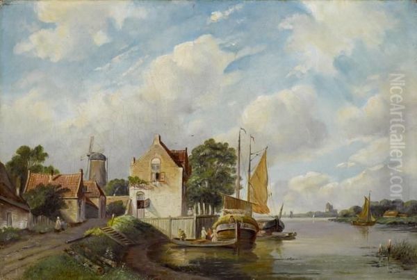 Hafen Eines Hollandischen Stadtchens - view 1