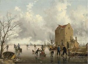 The Frozen Lake by Jan Jacob Coenraad Spohler