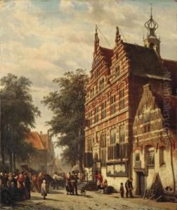 The City Hall And Market Square Of Naarden The City Hall And Market Square Of Naarden