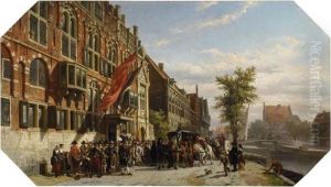 Besuch Von Grootenhuys Inder Gilde Der Bogenschutzen