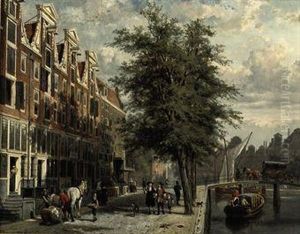 Gezicht Op Den Leidschegracht
Naar De Heerengracht Te Amsterdamomstreeks Het Jaar 1670: Amsterdam In
Summer by Cornelis Springer