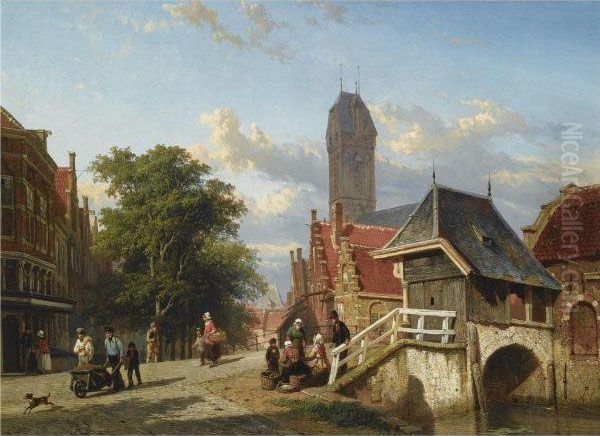 The Fishmarket And Bridge In Oudewater - view 1