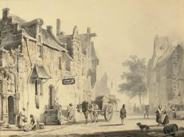 Daily Life In A Sunlit Town - view 1