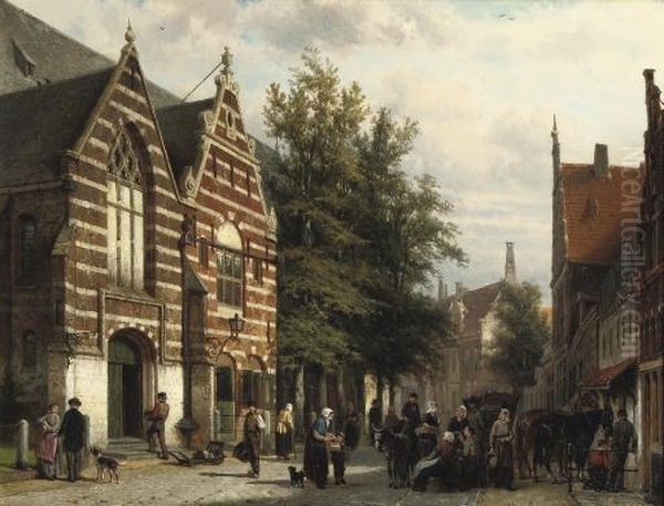 Activities In Front Of The Westerkerk, Enkhuizen - view 1