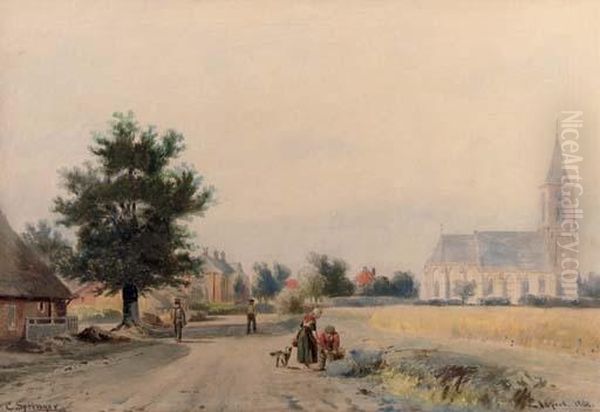 Walking Along A Path In Elspeet - view 1