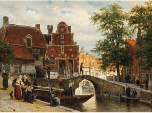Franeker With The 'zakkendragershuisje' Franeker With The 'zakkendragershuisje'