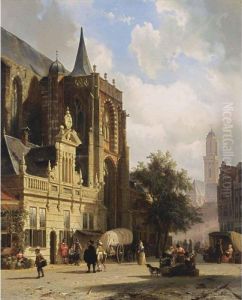 A View Of The Grote Markt, Zwolle A View Of The Grote Markt, Zwolle
