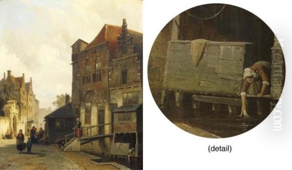Daily Activities In A Dutch Town - view 1
