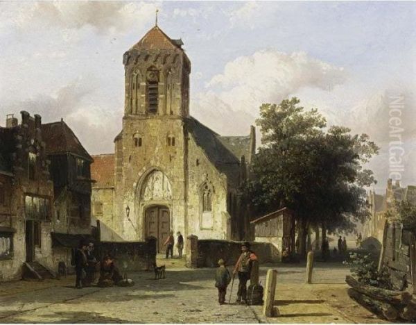 Figures In A Street, Elburg - view 1