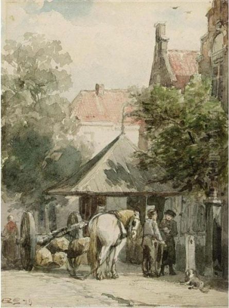 A Street Scene, Abcoude - view 1