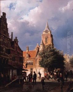 After The Summer Squall by Cornelis Springer