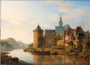 A View Of A Town Along The Rhine