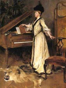 Portrait of Mrs. Frederick Sharon by Julian Russell Story