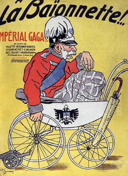 Imperial Gaga, caricature of Emperor Franz Josef of Austria 1867-1916, from La Baionnette, 5th August 1915 - view 1