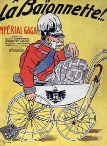 Imperial Gaga, caricature of Emperor Franz Josef of Austria 1867-1916, from La Baionnette, 5th August 1915 by Tancr&egrave;de Synave