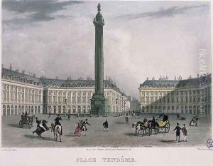 Place Vendome, 1832 by Bernhard Schmidt