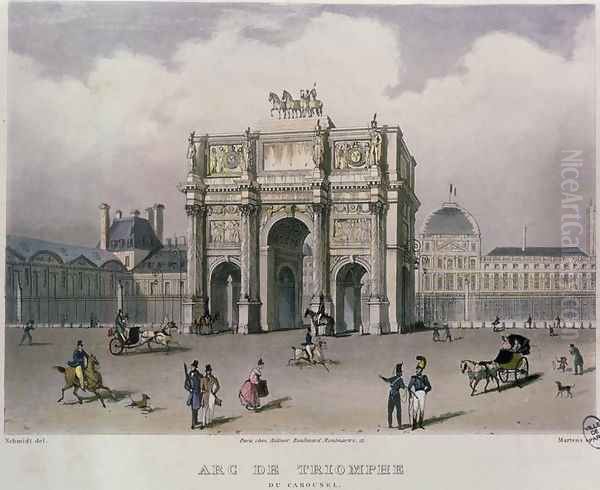 The Arc de Triomphe du Carrousel, Paris, 1832 - view 1