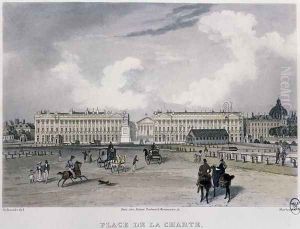 The Place de la Concorde, Paris, 1832 by Bernhard Schmidt