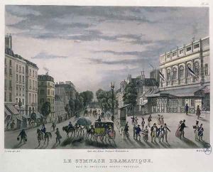 The Gymnase Dramatique theatre, Paris, 1832 The Gymnase Dramatique theatre, Paris, 1832