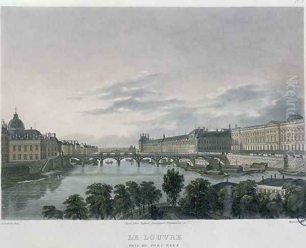The Pont or Passerelle des Arts, Paris, 1832 - view 1