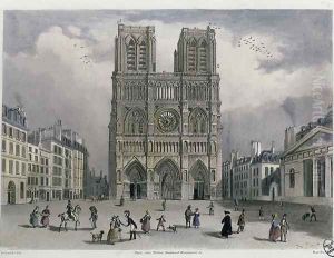 Notre-Dame cathedral, 1832 by Bernhard Schmidt