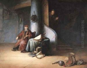 A scholar in his study by Jacob van Spreeuwen