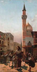 A street market, Constantinople