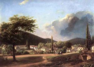 View of Bartfa by Karoly Sterio