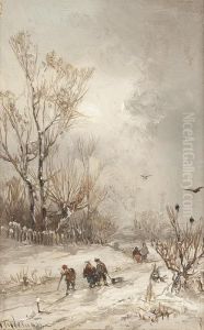 Winterweg by Adolf Stademann