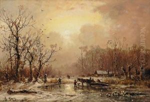 Winterliche Flusslandschaft