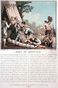 Death of Louis Joseph de Montcalm at the Siege of Quebec, 1759, engraved by Jean Baptiste Morret fl.1790-1820, 1789 by Jacques Francois Joseph Swebach