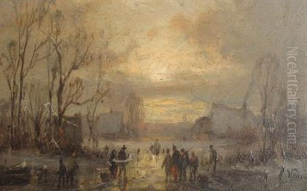Winter Landscape With Figures - view 1