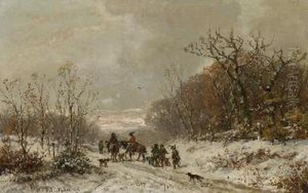 Jager In
Winterlandschaft. - view 1